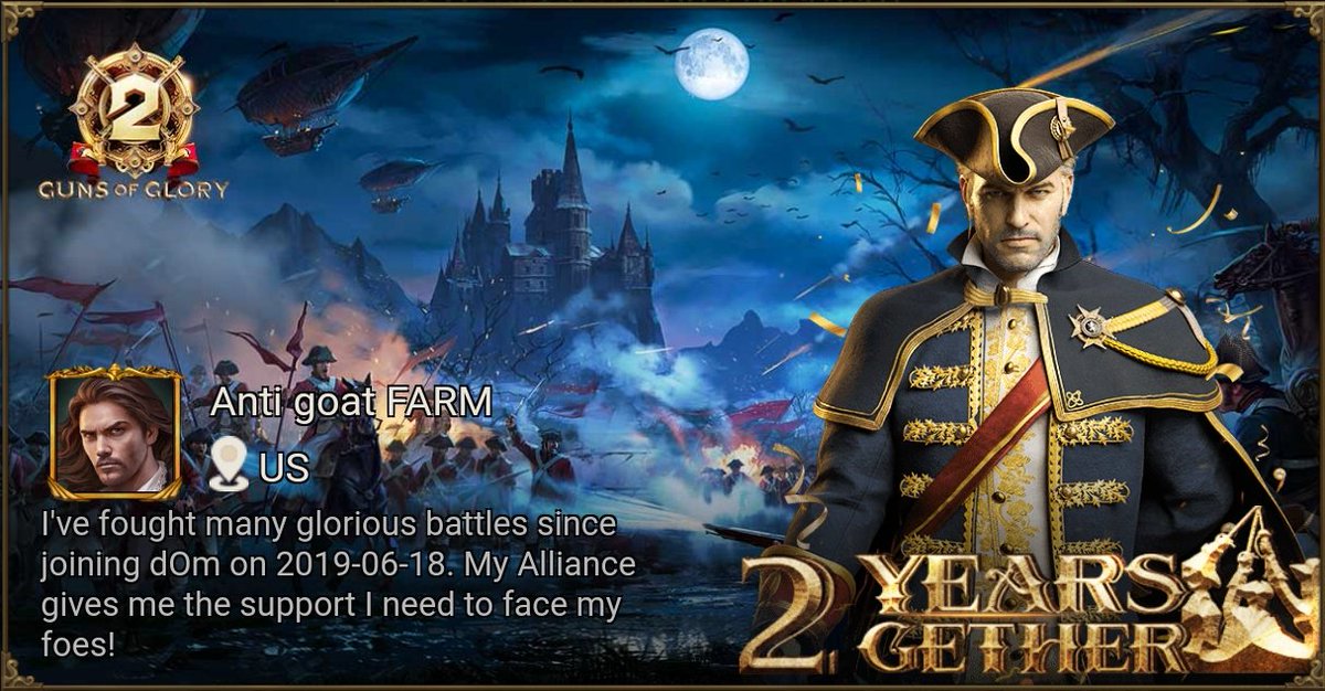BidCode's tweet photo. [Hot Event] Celebrate 2nd Anniversary with Guns of Glory! https://t.co/bOSUDzdCNT https://t.co/hgf8pP5d0q