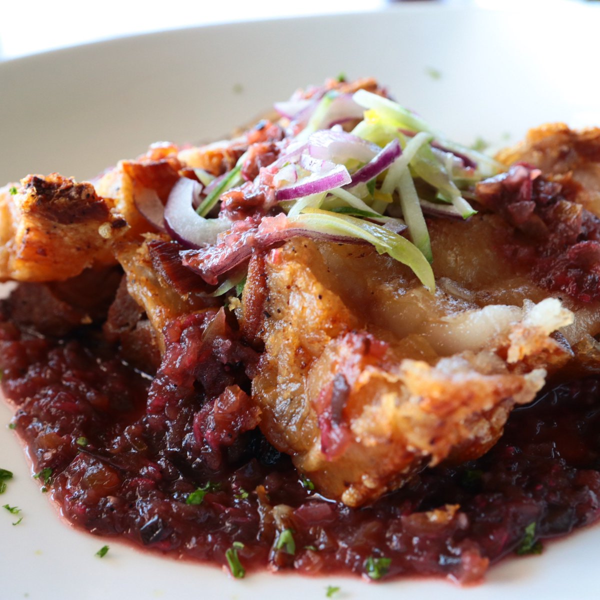 perchdavao's tweet photo. It may be a Monday, but don't let it get you down. Simply grab yourself something to eat and you will surely be fulfilled! Maybe this BINAGOONGANG PORK BELLY can help out.

#PERCHMODERNKITCHEN + #BAR https://t.co/qOQHFOhPZD