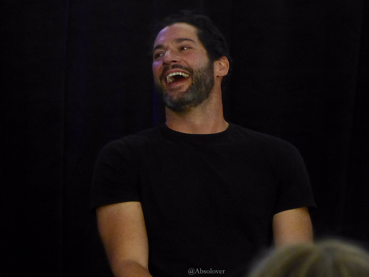 Absolover's tweet photo. How do you say LOL in #TomEllis? 😂😂 #LuciCon #Lucifer https://t.co/aigXMWePEZ