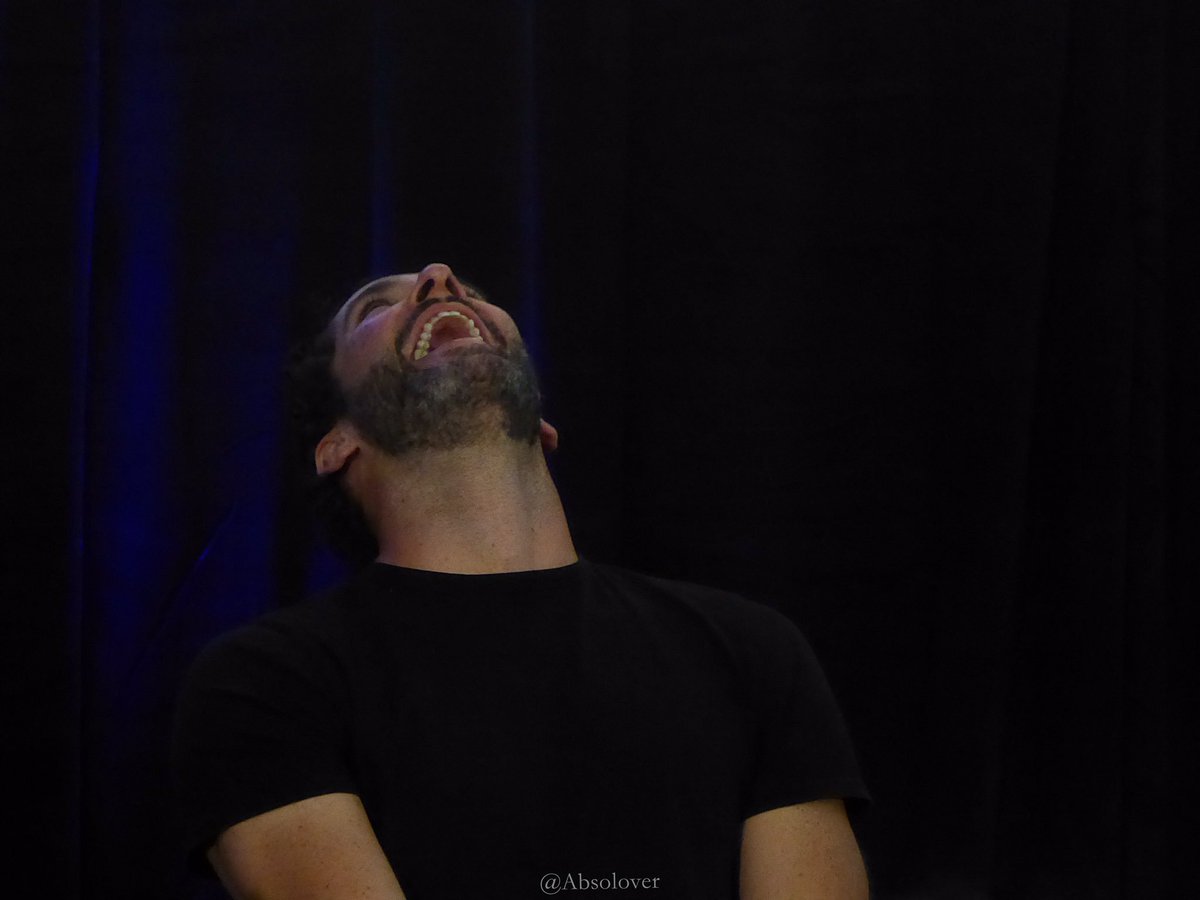 Absolover's tweet photo. How do you say LOL in #TomEllis? 😂😂 #LuciCon #Lucifer https://t.co/aigXMWePEZ
