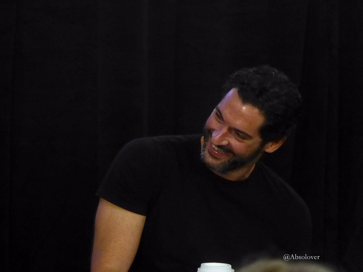Absolover's tweet photo. How do you say LOL in #TomEllis? 😂😂 #LuciCon #Lucifer https://t.co/aigXMWePEZ