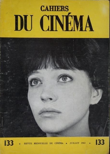 Anna Karina on the covers of Cahiers du Cinéma