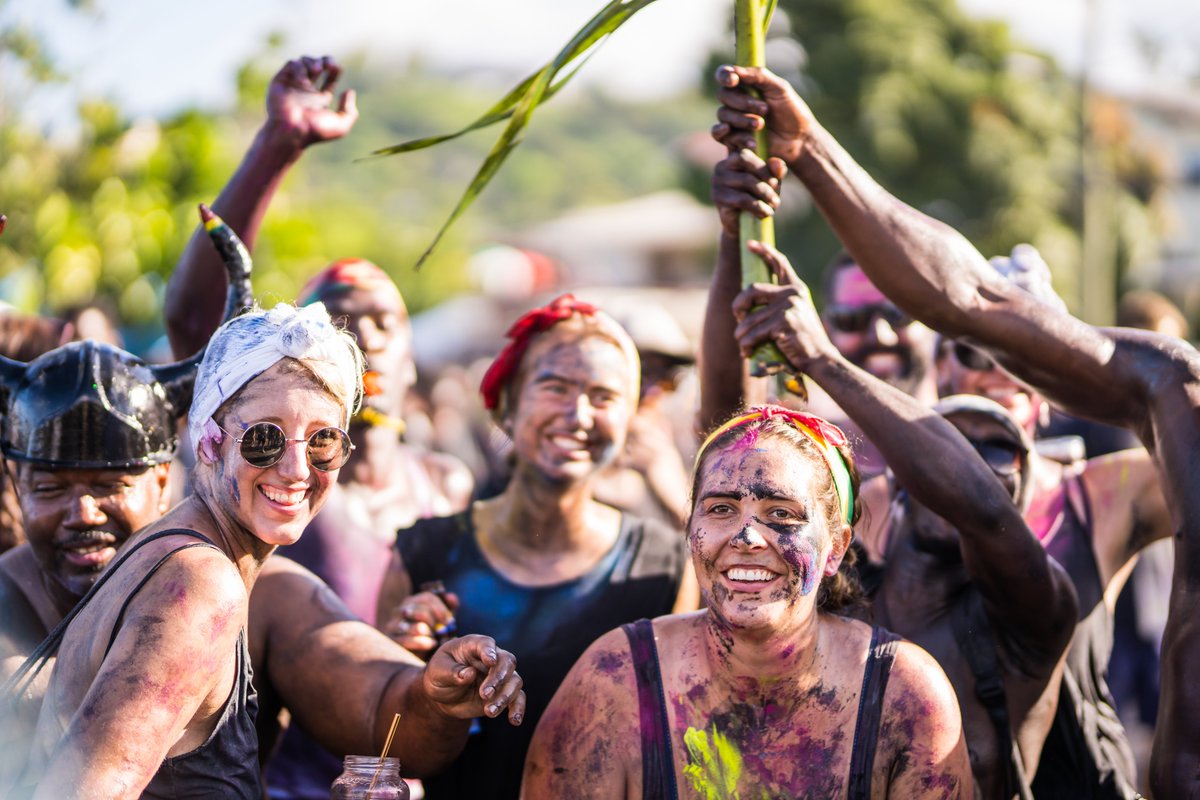 puregrenada's tweet photo. We are battling the blues of our Spicemas Carnival being over. Here's some memories of our J'ouvert and signature Jab Jab to lift those spirits. We want to see you in 2020 so book early. #Grenada #Carnival #spicemas https://t.co/PuNf580VuC