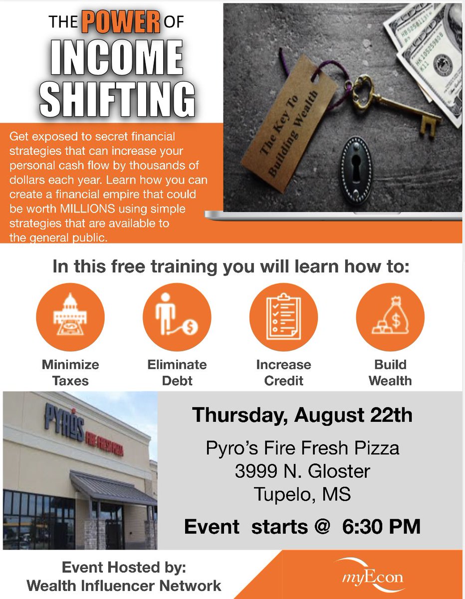 TheRamonGary's tweet photo. ๐จ ๐จ ๐จ
Fundamentals of Financial Success!!
Thursday August 22nd 6:30pm
#WealthInfluencerNetwork https://t.co/pAazGeqiIm