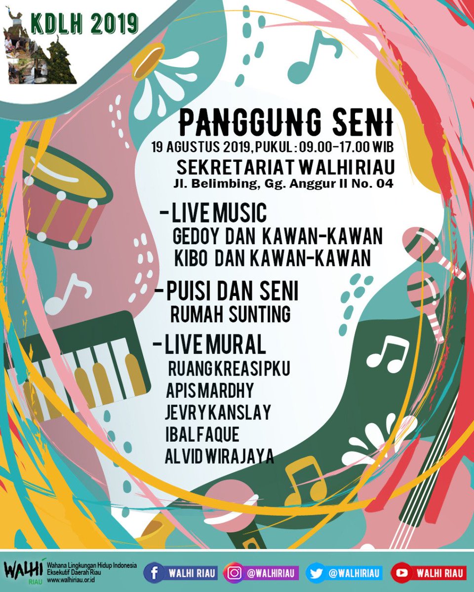 WALHIRiau's tweet photo. KDLH ini juga akan menjadi ajang bertemunya aktivis kelompok-kelompok masyarakat atau komunitas yang selama ini telah memperjuangkan hak atas lingkungan hidup dan ruang hidupnya.
#KDLH #rakyatbicara #ngopihijau #savecipang #tanahuntukrakyat #pulihkanriau #AdildanLestari https://t.co/2X0no1Fk6w
