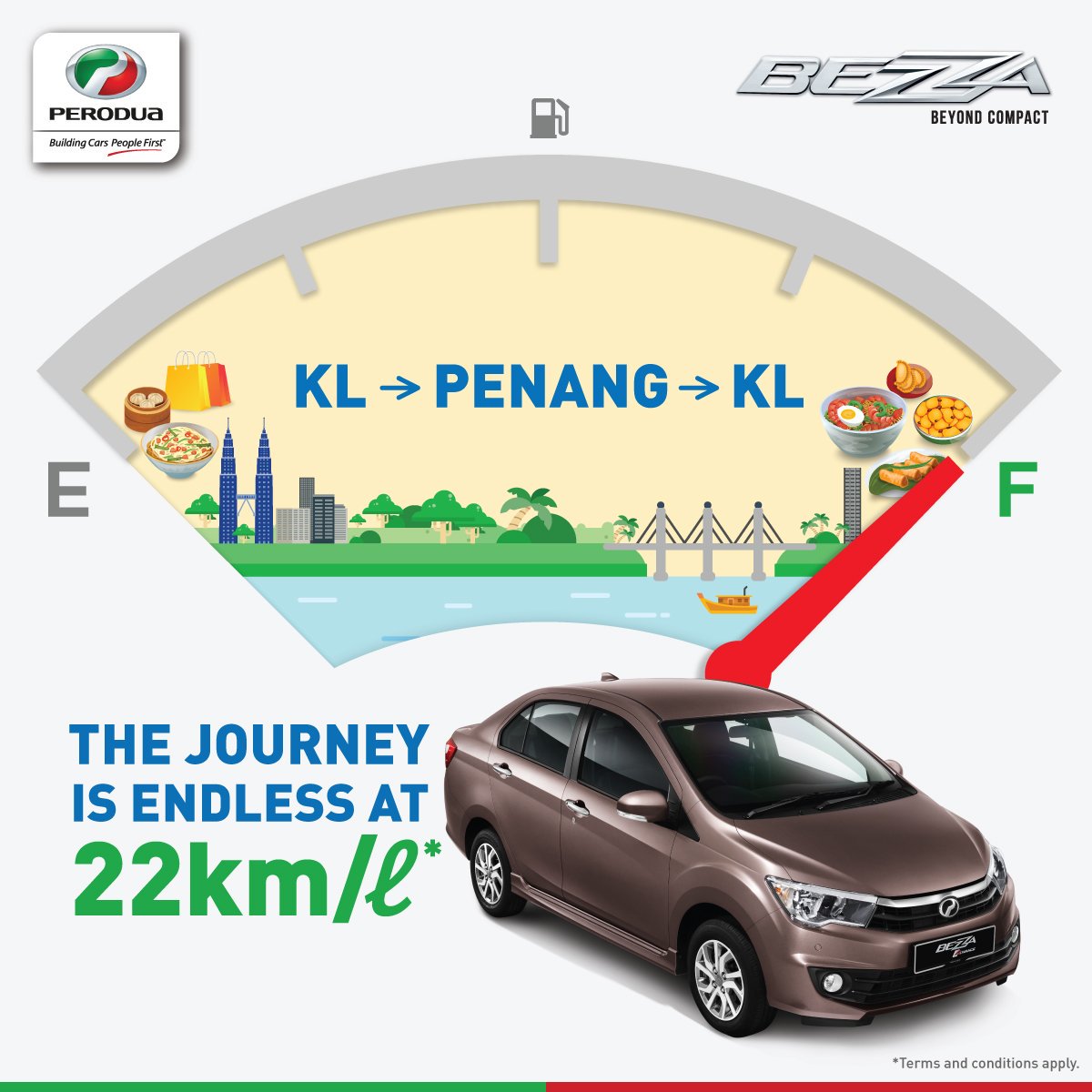 Perodua On Twitter Perodua Bezza S Top Notch Eco Driving Mode Takes You To More Places With For Less Fuel Consumption Reaching 22km With Every Litre It S Perfect For That Foodie Trip From Kl