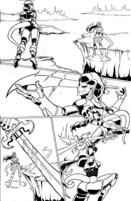 BattleChiComics's tweet photo. #BattleChi @PaulWalcottArt is illustrating the manga. From here on there will be teasers and I ill show the full first page when finished. If you like Super Hero's then you will like Battle Chi and other stories that will come after. Follow for more! #mangaart #anime #manga https://t.co/fB164e20VQ