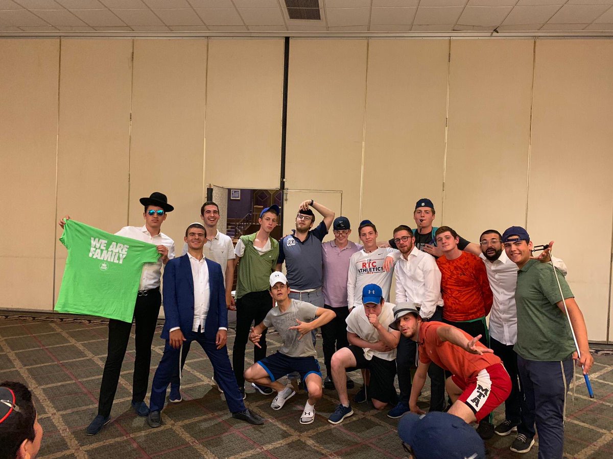 NCSYRTC's tweet photo. Last night’s end of summer banquet featured trophy presentations, RTC Family Feud, our staff skit, the end of summer video, and Sefarim for our NCSY’ers and Madrichim (not to mention some fresh quarter zips)! #bestsummerever https://t.co/NtGURE8e7g