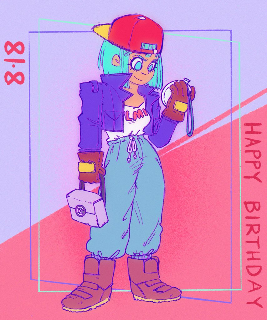 tiffinmi's tweet photo. happy birthday to the queen 🎂 #dbz #bulma #ブルマ誕生日 https://t.co/NBHcEPYaVg