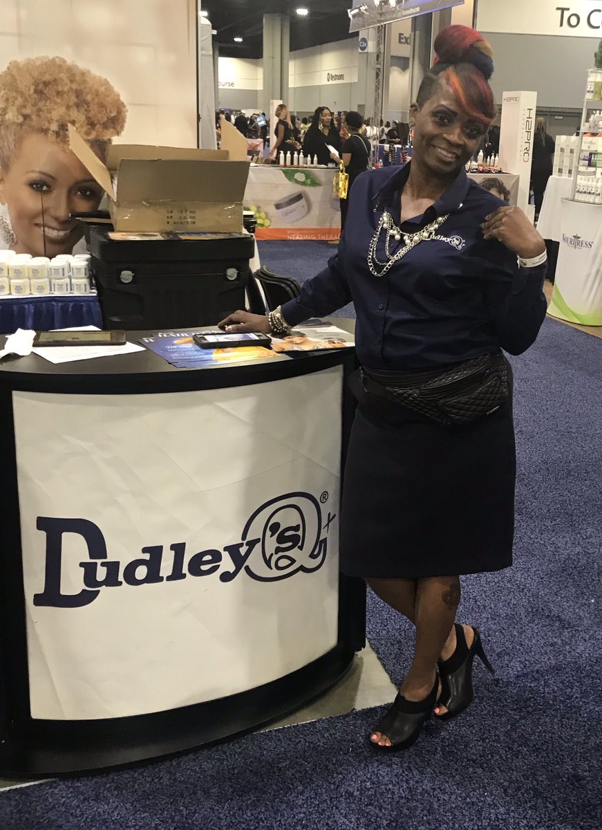 just4you95's tweet photo. Bronner Bros Hair Show! #2019 #ATL #dudleybrand #booth613 #dudleyq#stylesjust4you https://t.co/Syq5jdFiH5