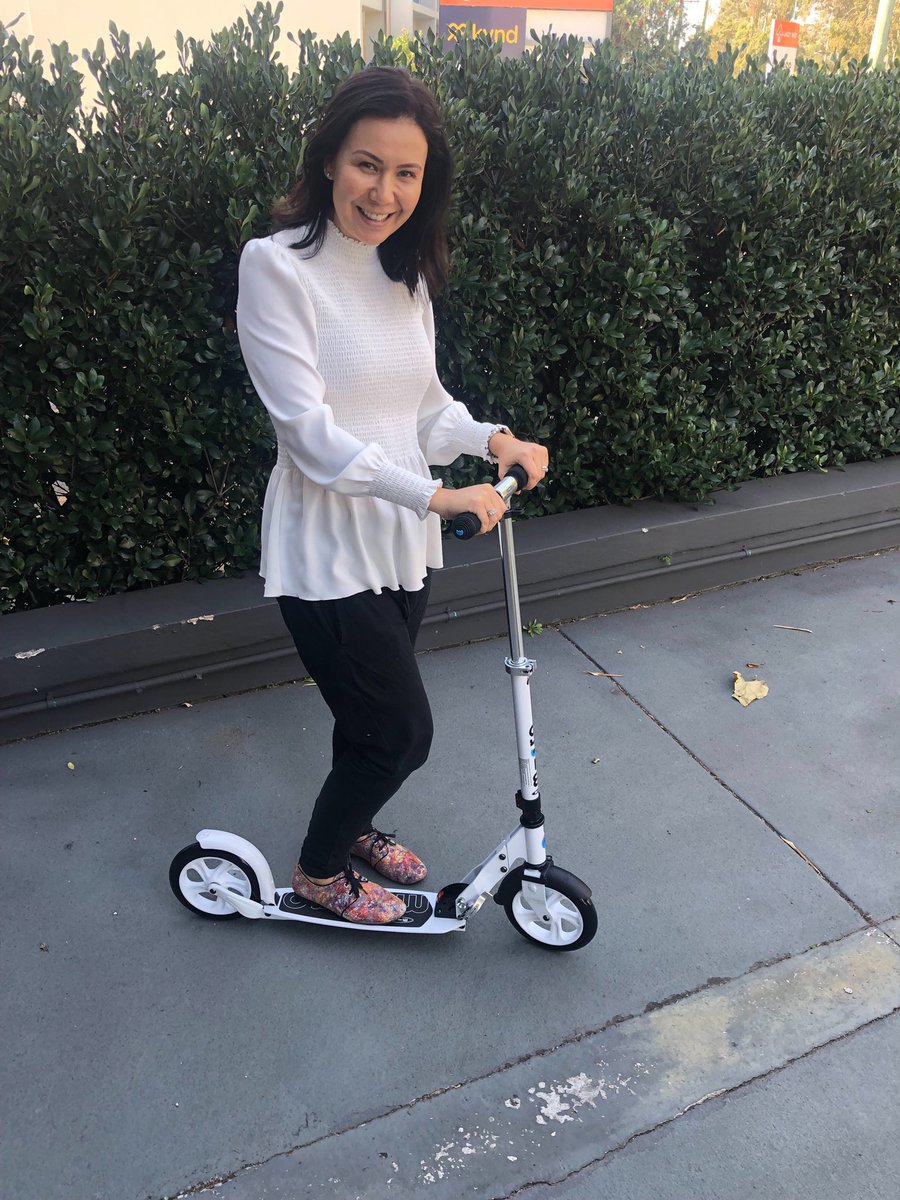 KyelieBaxter's tweet photo. The #IQfamily have totally spoiled me with this awesome scooter for my 🎂. I love being in a team who celebrate each other. @iq_accountants #IQteam https://t.co/63cIUzlk4V