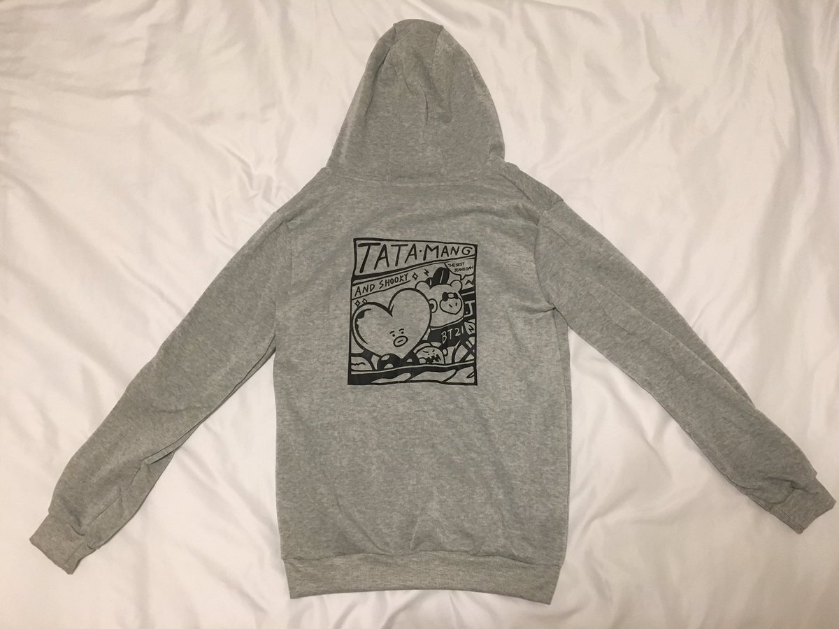 bt21 tata mang hoodie