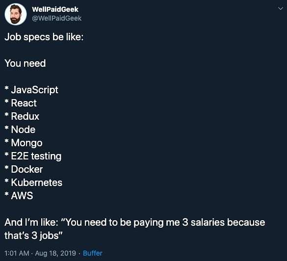 codingalienblog's tweet photo. Yes Kinda #reactjs #javascript #php #aws #kubernetes #nodejs #mongodb #coding #codingalien https://t.co/7KKGupLaCL