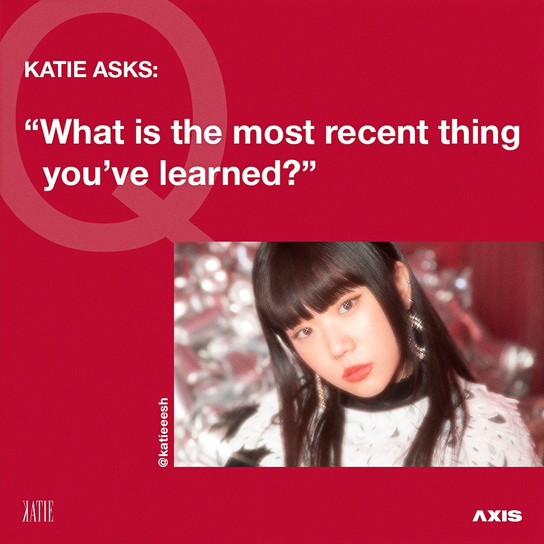 axisccp_fanpage's tweet photo. “What is the most recent thing you’ve learned?” @axisccp @katieeesh
#KATIE #LOG #TBY #AXIS #AXISCCP
#lessonslearnedinlifequote #learnedmylesson #lessonslearned #lifelessonslearnedthehardway #lessonslearnedinlifequotes #learnedhelplessness #todayilearned #learnedsomuch https://t.co/wdgzSd8zr3