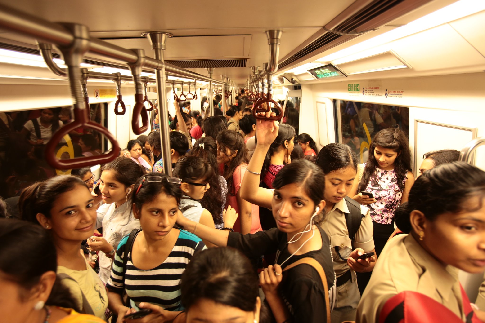 Delhi Metro Rail Corporation on X: "To enhance the comfort and safety of women commuters, the first coach of every metro train was introduced as a 'Women Only' coach from 2nd October