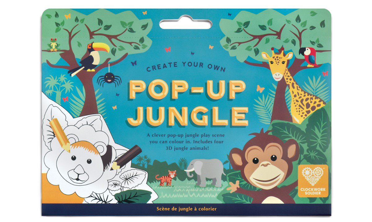 Clockwork_news's tweet photo. Check out our new-look packaging for our Pop-up Jungle! Colouring in with a difference; create wild scenes with our little forest theatre!

#papercraft #craftkit #colouring #kidscolouring #wildanimals #jungleanimals #clockworksoldier #activitiesforkids #imaginativeplay https://t.co/mXBBd5EFXH