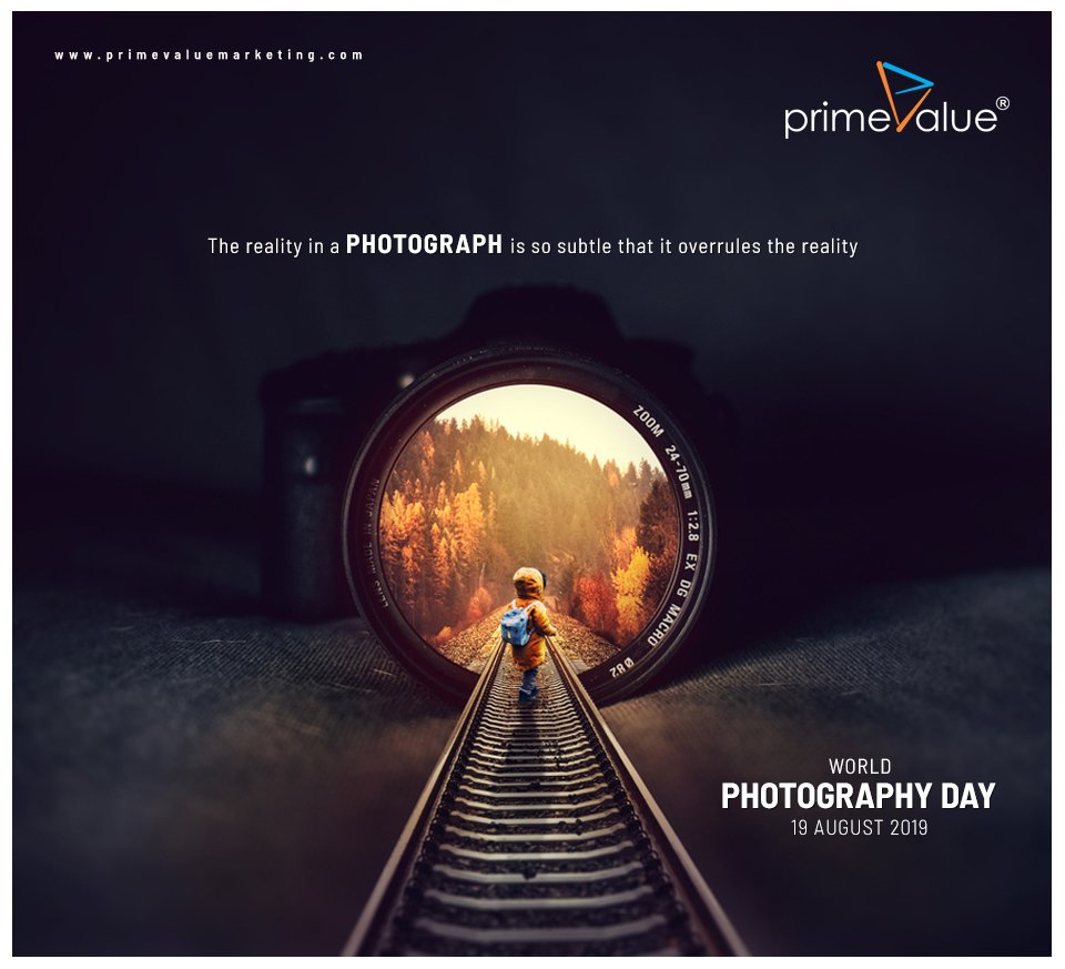 primevaluemark3's tweet photo. We capture ideas at the right time for the best image; your success.
---
#WorldPhotographyDay #Primevalue #marketingservices #photographyday #happyphotographyday #photography #capture #clicks #photographer #image https://t.co/mgMoLNP9WI