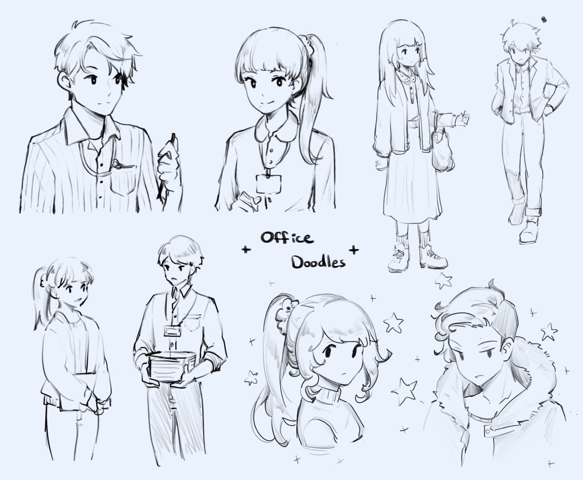 Also, haven't posted drawings in a really long time sorry lol... here's some old doodles 