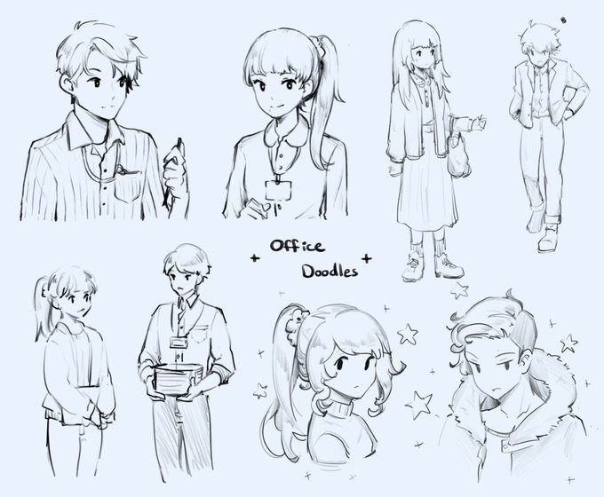 Also, haven't posted drawings in a really long time sorry lol... here's some old doodles 