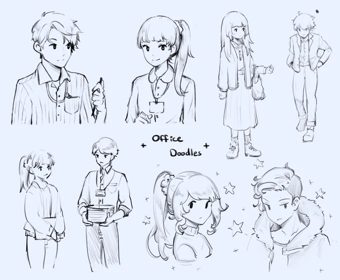 Also, haven't posted drawings in a really long time sorry lol... here's some old doodles 