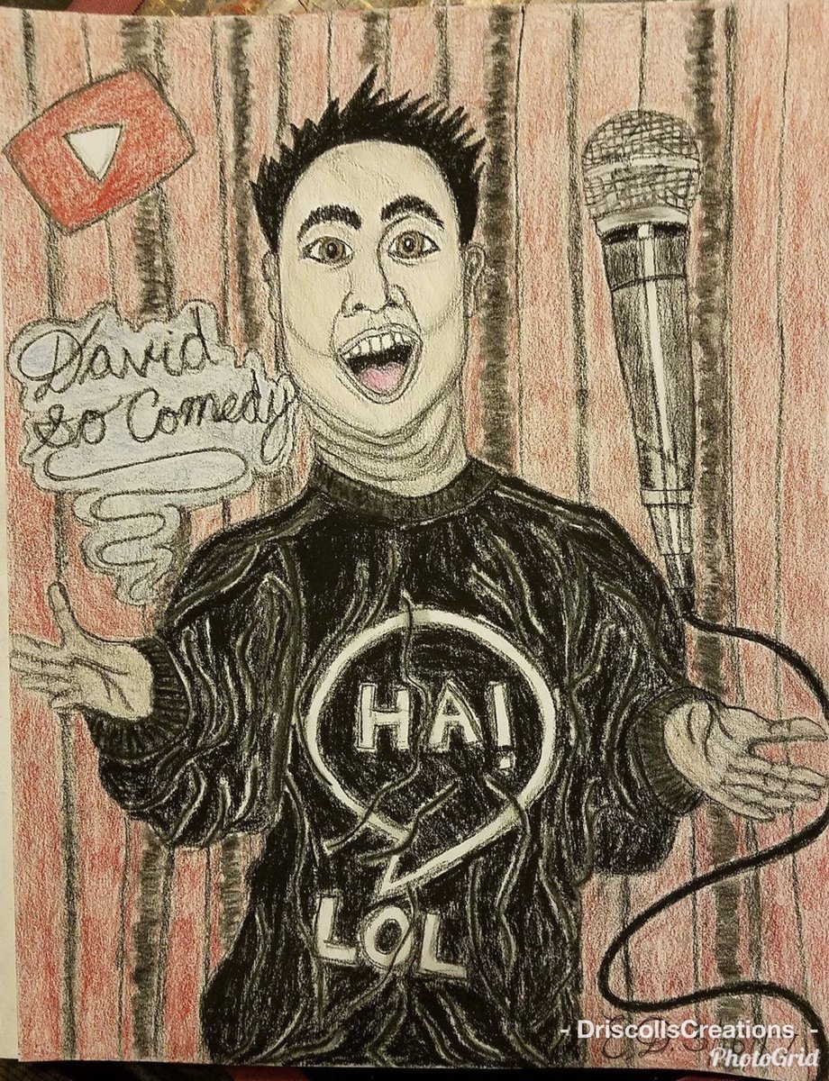 dcart93's tweet photo. #drawing #art #realism #whimsical #unique #portrait #fanart #davidsocomedy #youtuber #comedian #geniusbrain #throwback #drawing #charcoal #generals #prismacolor #art #artist #writer #jewelrymaker #etsyseller #etsy #quality #original #aspiringentrepeneur https://t.co/CASXFbXkqk