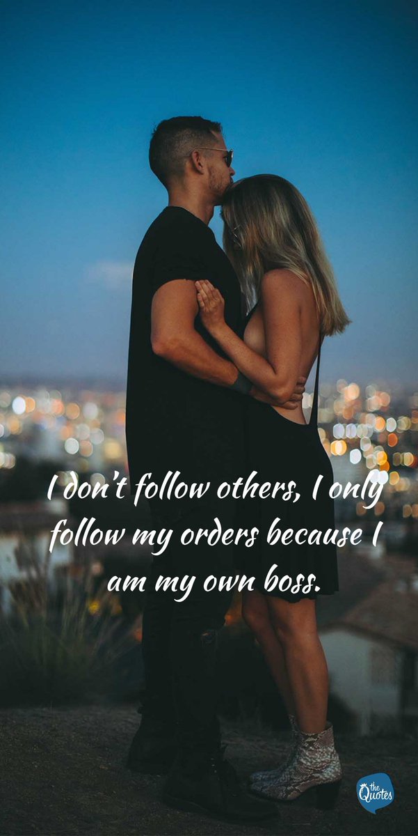 AnanyaShah13's tweet photo. I Don't Follow Others, I Only Follow My Orders Because I Am My Own BOSS. - Best Quotes & Status
For More Quotes, Photos, Wallpaper - https://t.co/KP6rje55Di
#boss #follow #like #bestQuotes #BestStatus #motivation #Only #inspirational https://t.co/h7UWZMFDra