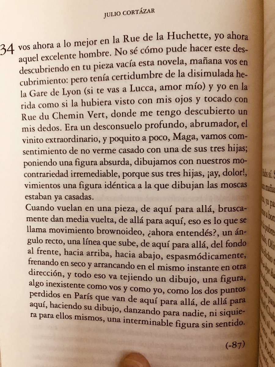 guadalupe195's tweet image. Donde estarás, donde estaremos desde hoy, dos puntos en un universo inexplicable...dibujamos con nuestros movimientos una figura idéntica a la que dibujan las moscas... #rayuela #capitulo34 #juliocortazar ojalá lo encuentre y halle como leerlo, es para ud 🐥