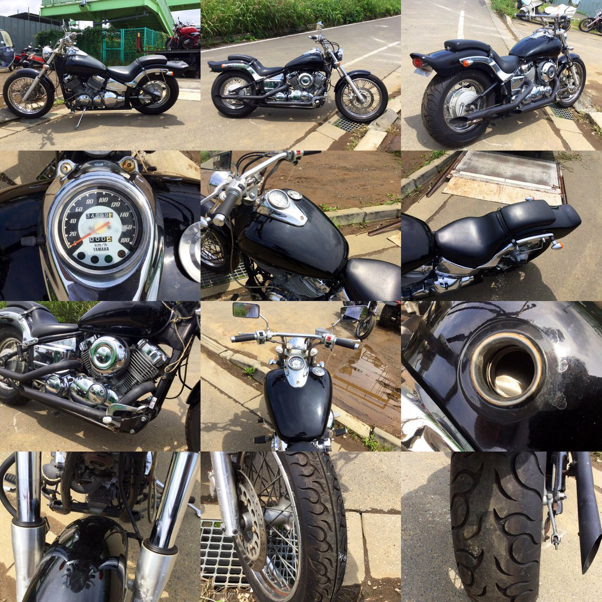 BikeTokorozawa's tweet photo. ドラッグスター400売ります
10万円
平成8年式
走行距離34000キロ
エンジン絶好調、アイドリング安定、吹け良好♪
走る曲がる止まる灯火類確認済み！
外装はかなり綺麗です
タイヤバリ溝
排気音も最高です♪
車検無し
お問い合わせ、エンジン始動動画はDMから
 #バイク売ります https://t.co/scb6QlIIrC
