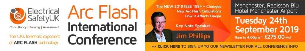 elecsafety's tweet image. An interview with Jim Phillips, P.E., MIET, on the IEEE 1584 Standard – 2018 changes and the upcoming International #ArcFlash Conference, Manchester, UK: ow.ly/NOCb50vBGsT