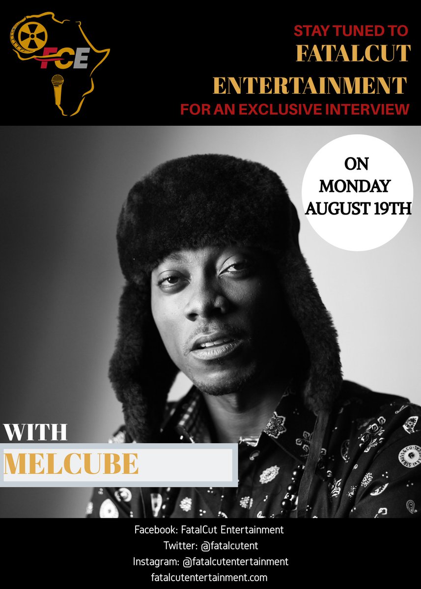 FatalCutEnt's tweet photo. An Exclusive Interview with Cameroonian rapper/producer; Melcube (@Melcube) will be released on our platforms today from 12pm. Stay tuned!!! 🇨🇲
#FCEProfiles #Cameroon #Cameroonians https://t.co/aN8K3zosBf