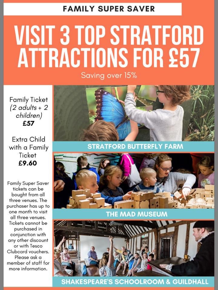 To be in with a chance of winning a Family Super Saver Ticket which combines entrance to 3 top attractions @KES_Guildhall @StratButterfly and @theMADmuseum join in our competition here: bit.ly/2dZH6bB #family #Summer2019