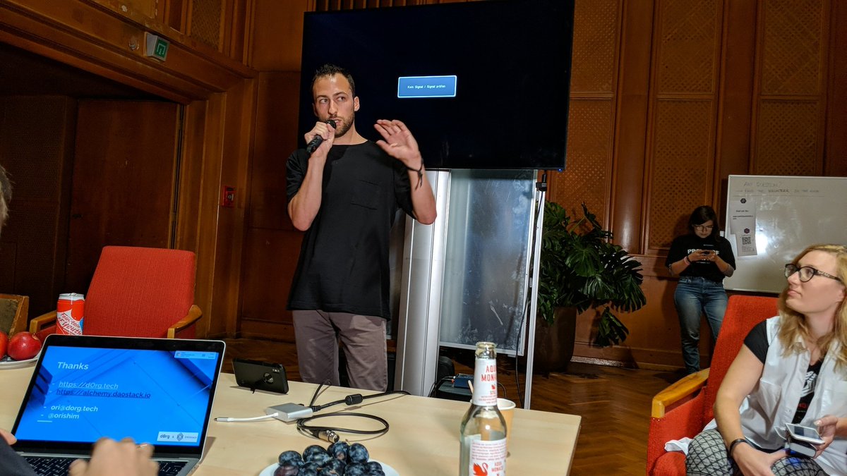 basketdotfarm_'s tweet photo. Not the best pic, but a great presentation!! Well done π #BBLLC #DAO #blockchain https://t.co/S8OQZhM06l
