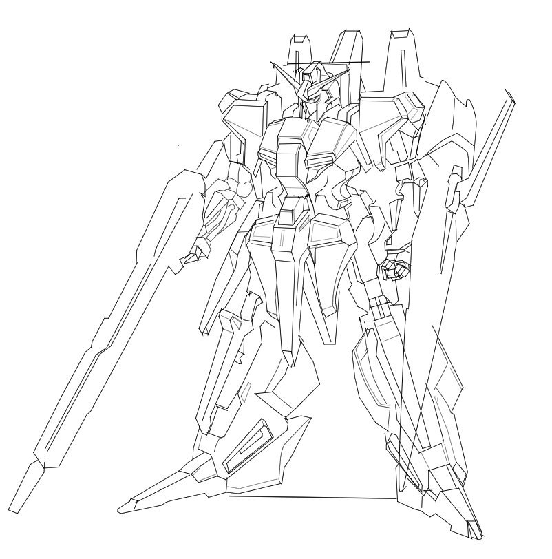 あなたのために 線画 皆さん線画と塗った後を見せてください 線画を見せるのは初めてですね。