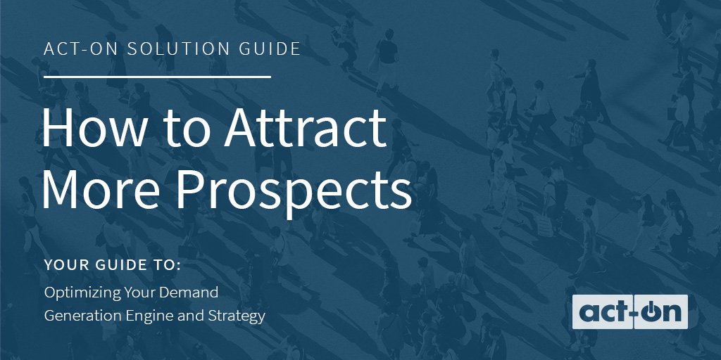 Act_On_Kay's tweet photo. Struggling to generate demand and engage the right leads? We’ve got an eBook for that!

#ActOnSoftware #DemandGeneration #ContentMarketing

https://t.co/AQAh62UHgV https://t.co/OzzjX4sPu4