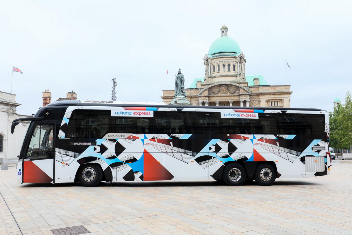 BrandedByAura's tweet photo. The phenomenal work was designed by up-and-coming Hull-based artist @KomkovSergej, who topped an online poll. The coach will now be transporting passengers all over the UK for the next year. https://t.co/sv4sCLyxVv
#NationalExpress #NXDrivingDesign #AuraGraphics https://t.co/AedkvLF77d