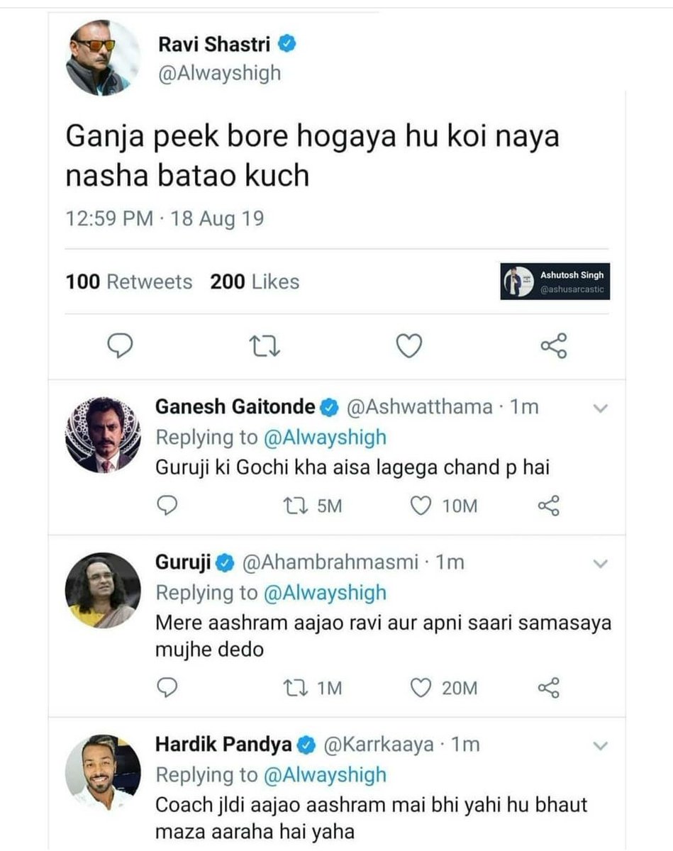bhavisharora2's tweet photo. Gochi is in trend! 
#SacredGamesSeason2  #ahambrahmasmi https://t.co/R9heWHOyBl