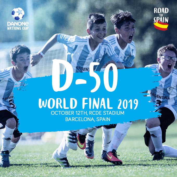 Can you believe there are only 50 days left before we meet up in Barcelona for the World Final? We can't wait! 🏆⚽️
#DNC2019 #PlayFootballChangeTheGame #RoadToBarcelona #Danone #OnePlanetOneHealth https://t.co/TildBr4Q90