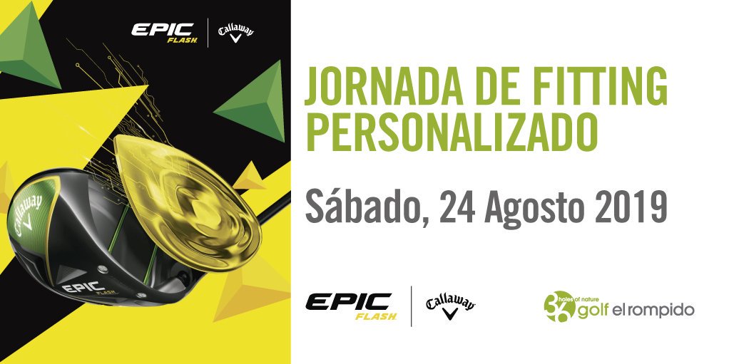 Este sábado hemos preparado una jornada especial para tí, mejora tu juego con ayuda de la tecnología de fitting personalizado de <a href="/Callaway/">Callaway Golf</a> ¡Te esperamos!
Reservas: 34 959 02 42 42 • torneos@golfelrompido.es
#golfelrompido #golf #viveelveranoconnosotros