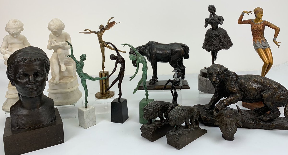 RogersJonesCo1's tweet photo. Lovely Sculputure collection for our Cardiff Vintage & Antiques auction next Friday (Aug 30) #MorrisSingerFoundry #Sculpture #Bronze #FineArt
Catalogue online soon! https://t.co/7zdPGJLG9O
