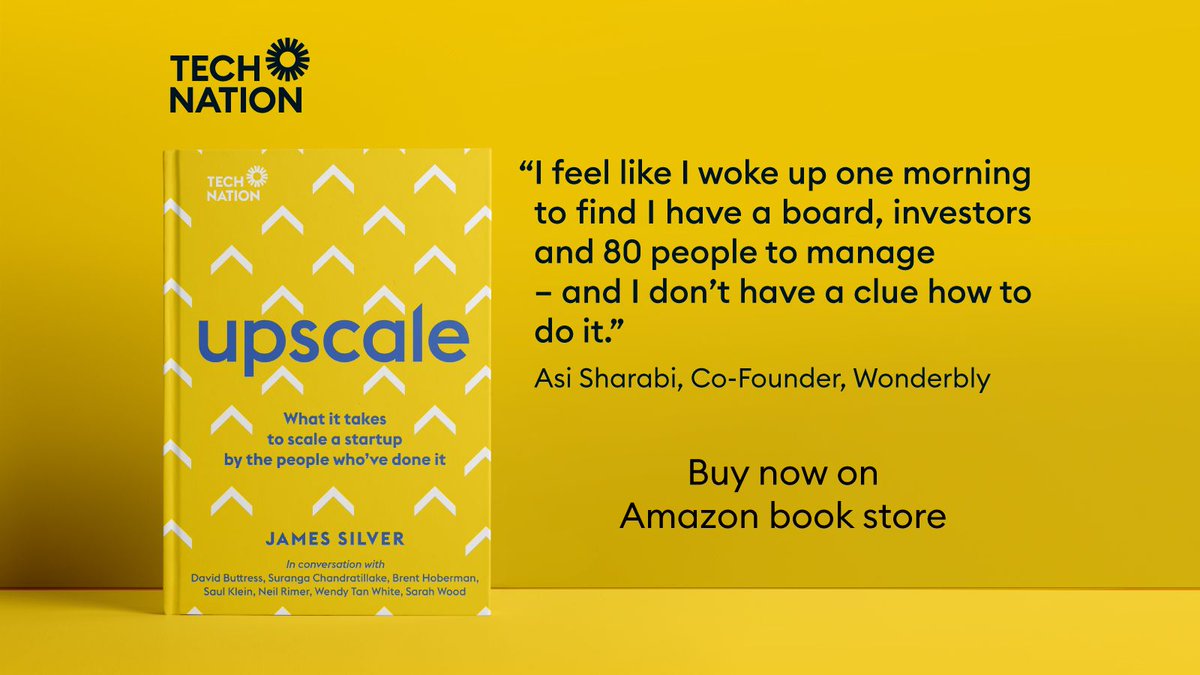 TechNation's tweet photo. The UK's first book on scaling a startup, #Upscale features unmissable insights from 25 of the UK’s top tech entrepreneurs, investors and industry veterans, on the challenges all startups face as they grow.
https://t.co/j0uEETT7pb https://t.co/P28hQwwh3E