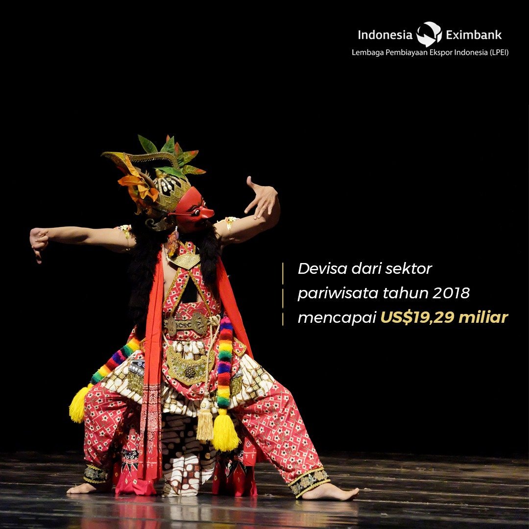 Eximbank_ID's tweet photo. #SahabatEkspor, ternyata sektor pariwisata kita berhasil menyumbang devisa sebesar US$19,29 miliar pada tahun 2018.
#LPEI #IndonesiaEximbank #AyoEkspor #Export4Growth https://t.co/EEzSgmCBdH