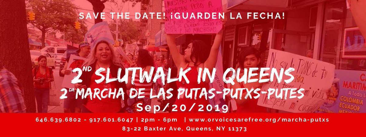 CITGny's tweet photo. Let's go to the 2nd #SlutWalkQueens
September/20/2019 / 2pm @ 7pm Queens, NY https://t.co/l5m3rtaJKg