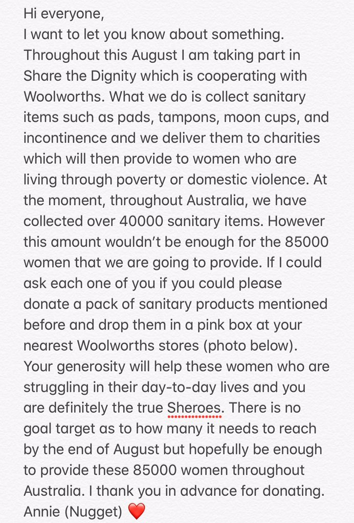 To the #AussieEarpers: #SharetheDignity