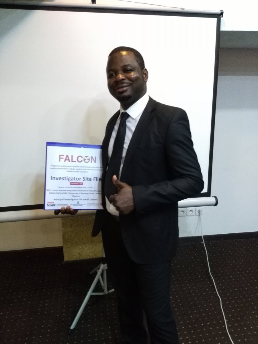 FalconRct's tweet photo. Excellent work from @lawaniismail and the #FALCONRCT team in #Benin at their introductory SIV session on Friday.
The @BhamCTU team found the live translation extremely helpful! An #innovative approach to delivering consistent quality training!
#globalsurgery #SoMe4Surgery https://t.co/zzj4ZDeZTY