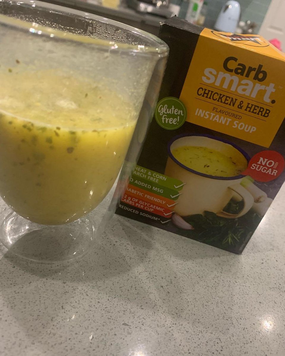 Carbsmart1's tweet photo. The Carbsmart soup range is available in three delicious flavours: Beef & Veg, Hearty Veg and Chicken & Herb, as enjoyed by a great Carbsmart supporter @my_banting_journey1. Thanks for sharing!👏
#bantingdiet #bantingfriendly #diabeticfriendly #HealthyFood #healthylifestyle #keto https://t.co/DjV1ZFyDok