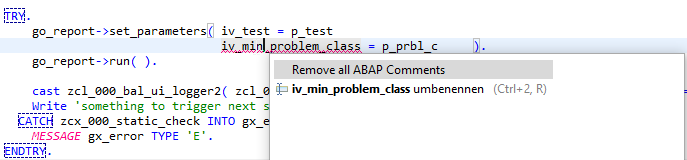 Timo_John's tweet photo. #ADT Feature Request: 
New quickfix to add parameter to a method buy writing it in the use of the method.
Pls add "Add new Parameter" from caller side. 
THX.
Thanks for your support #AbapGeeks https://t.co/SHFki6Fj7f