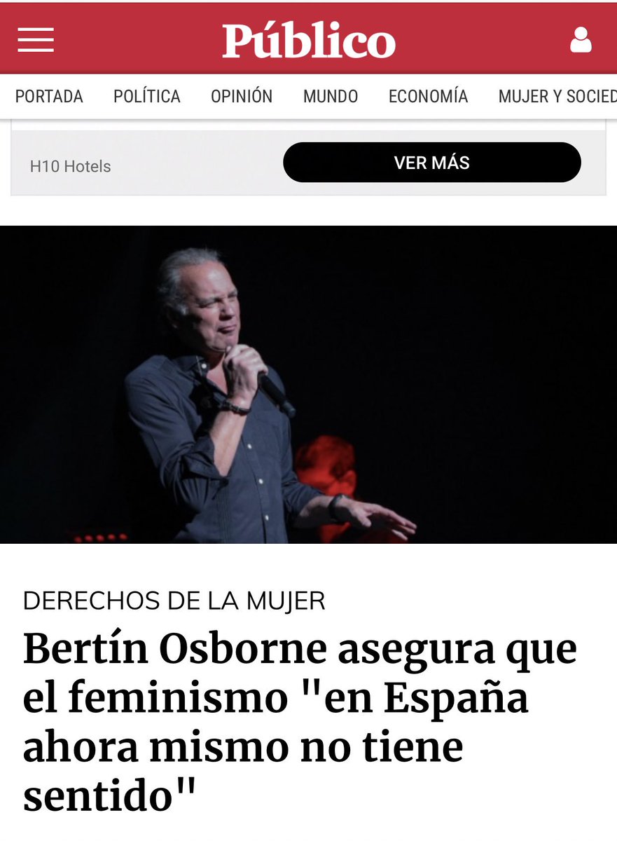 vmm7773's tweet photo. Nos asesinan.
Nos maltratan.
Nos violan en solitario y en manada.
Sufrimos la violencia machista día tras día ...

Pero un Señoro como Bertín Osborne dice (sin sonrojarse) que “El feminismo en España no tiene sentido” y que no podemos quejarnos.

Si es que somos unas exageradas. https://t.co/41YrwGSxOj