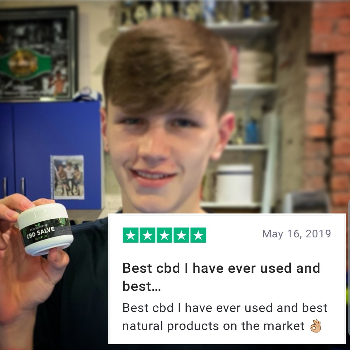 FeelSupremeCo's tweet photo. Our CBD Salve is a popular addition to many kit bags.
Remember you can view all of our reviews, or leave your own on our Trustpilot page 👇👇
https://t.co/FP0kQhoJhp
#CBD #recoverybalm #mma #bjj #cbdwholesale #supplementmanufacturer https://t.co/428hqwMazr