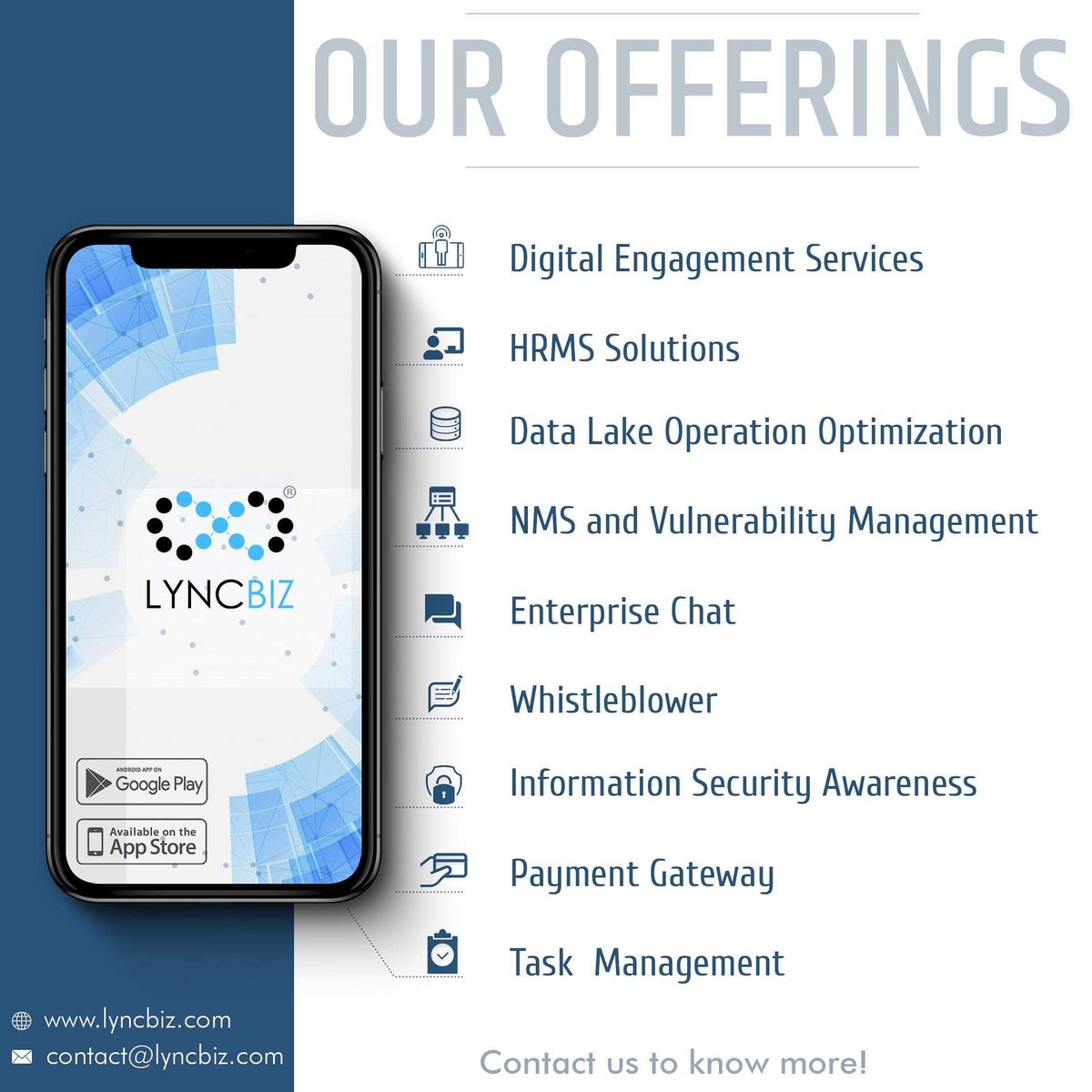 Lyncbiz's tweet photo. Download the app to know more. #Lyncbiz #Lyncbuzz #Android #Playstore #AppStore
App Store: https://t.co/Y6QLvCGkka
Android: https://t.co/yPiB1jLjPh https://t.co/MTEW1IJ1YH