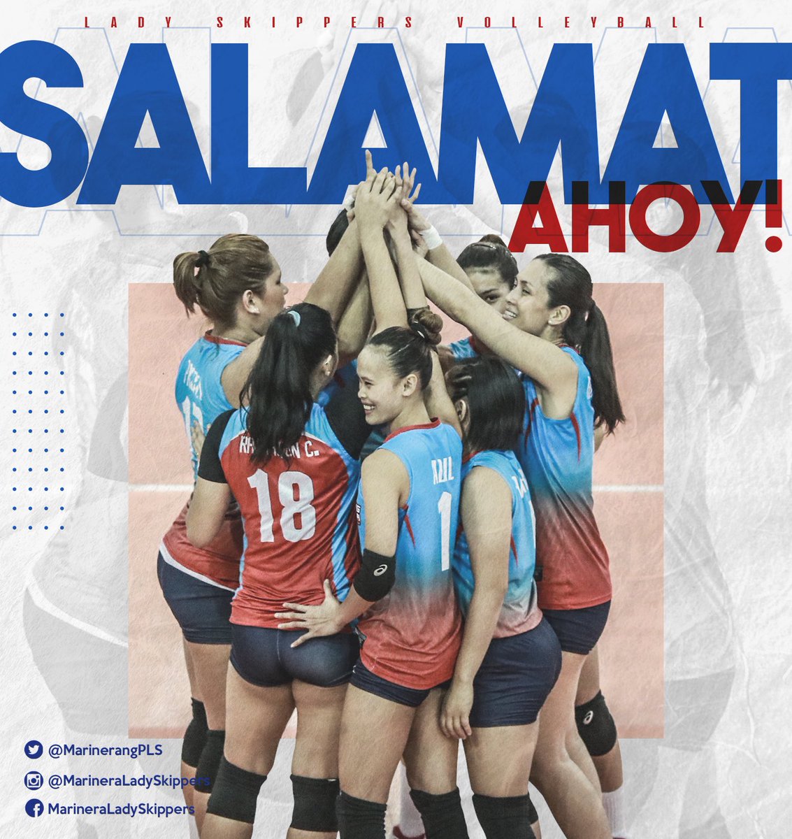 Hindi man nanalo, pero sinuportahan at minahal niyo. Maraming salamat! Kami'y muling maghahanda. Kami'y muling susubok. Hanggang sa susunod naming paglalayag.. AHOY! #AhoyMarinera 🌊

@SuperLigaPH @Sports5PH